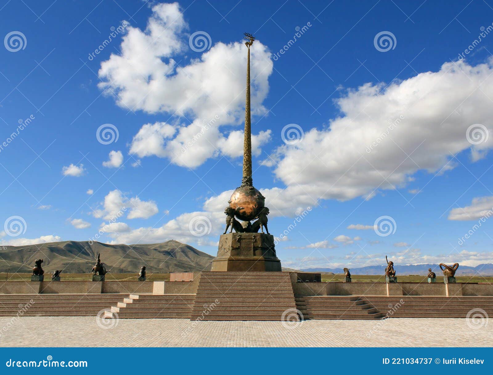 the obelisk `the center of asia` is one of the s of the republic of tuva and the most famous monument of the city, located o